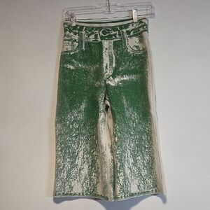 PH5 Green and Cream Flare Jeans